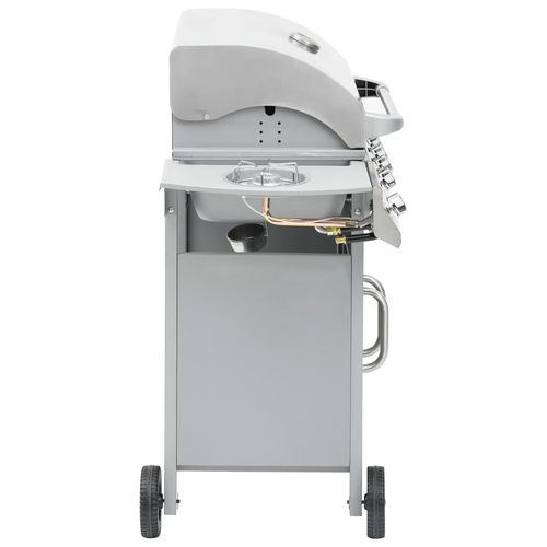 vidaXL Gas Barbecue Grill 4+1 Cooking Zone Black Steel vidaXL