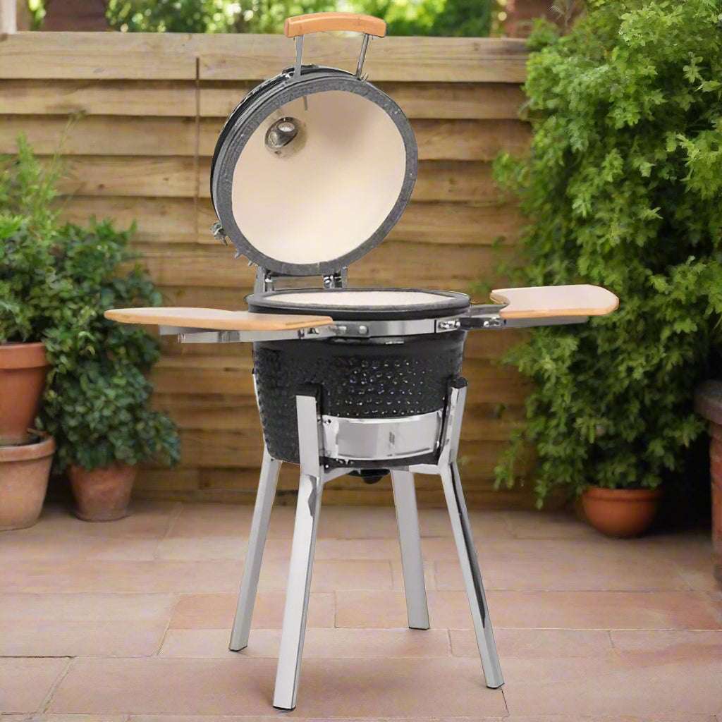 Kamado Barbecue Grill Smoker Ceramic 81 cm vidaXL