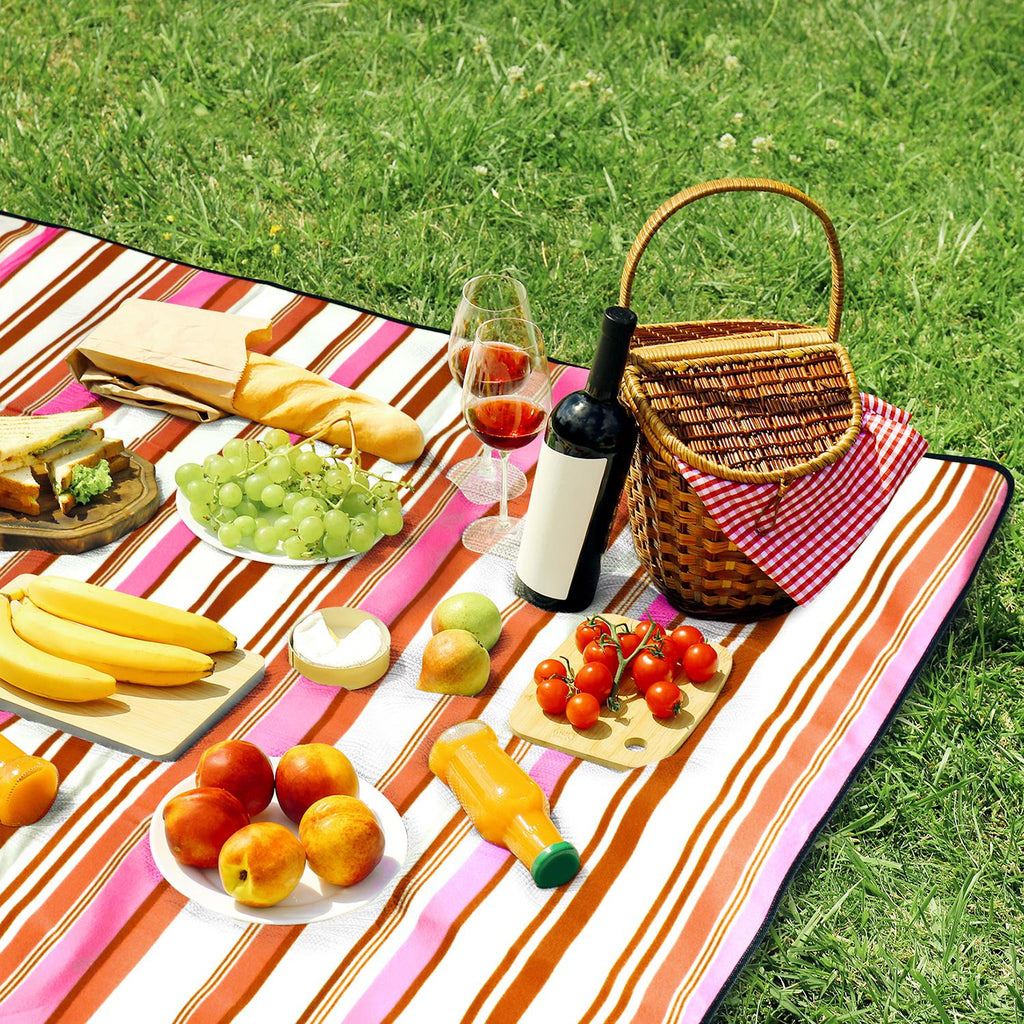 Vinsani Folding Picnic Blanket - Extra Large Waterproof Vinsani