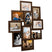 vidaXL Black Collage Photo Frame for 10 Photos dark brown 10 x (13 x 18 cm) vidaXL
