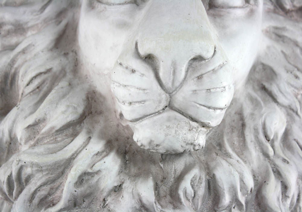 Stone Effect Sitting Lion Statue Geko Products