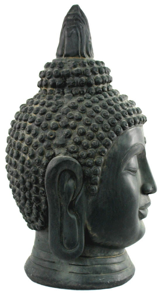 Stone Effect Buddha Head Large Statue Geko Products