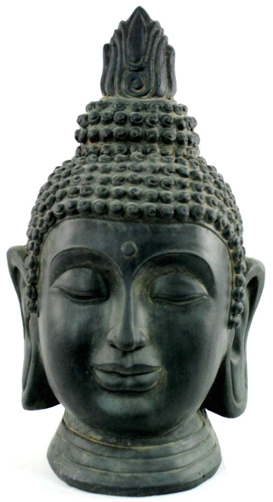 Stone Effect Buddha Head Large Statue Geko Products