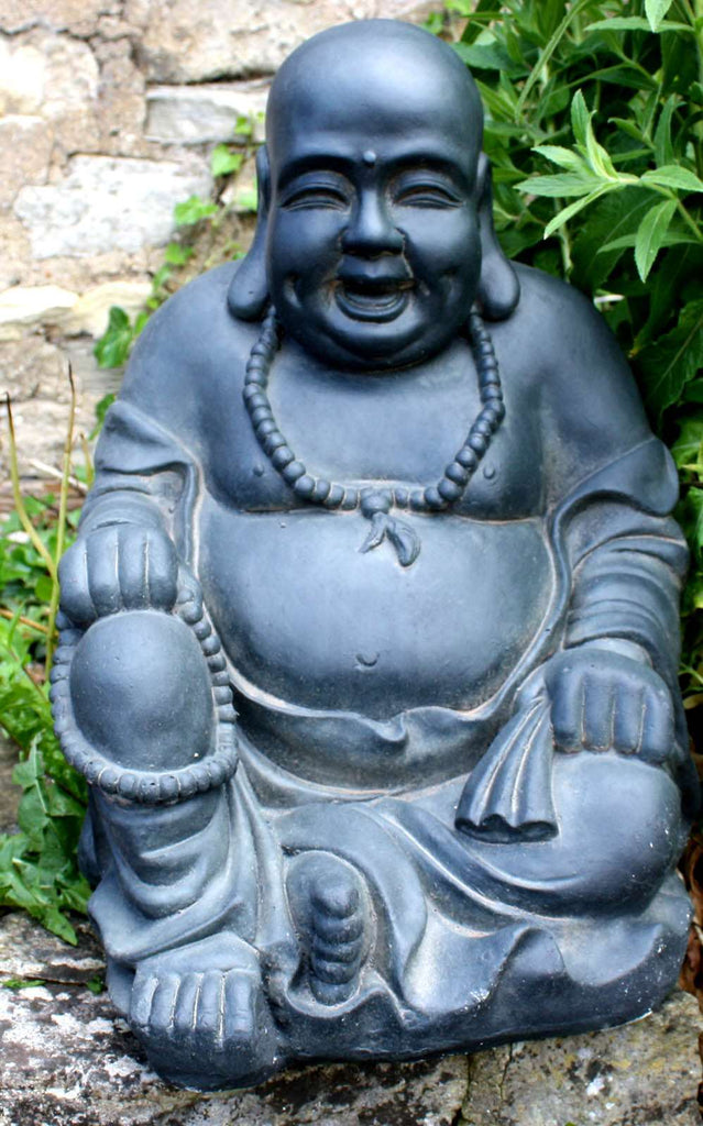 Stone Effect Laughing Buddha Statue Geko Products