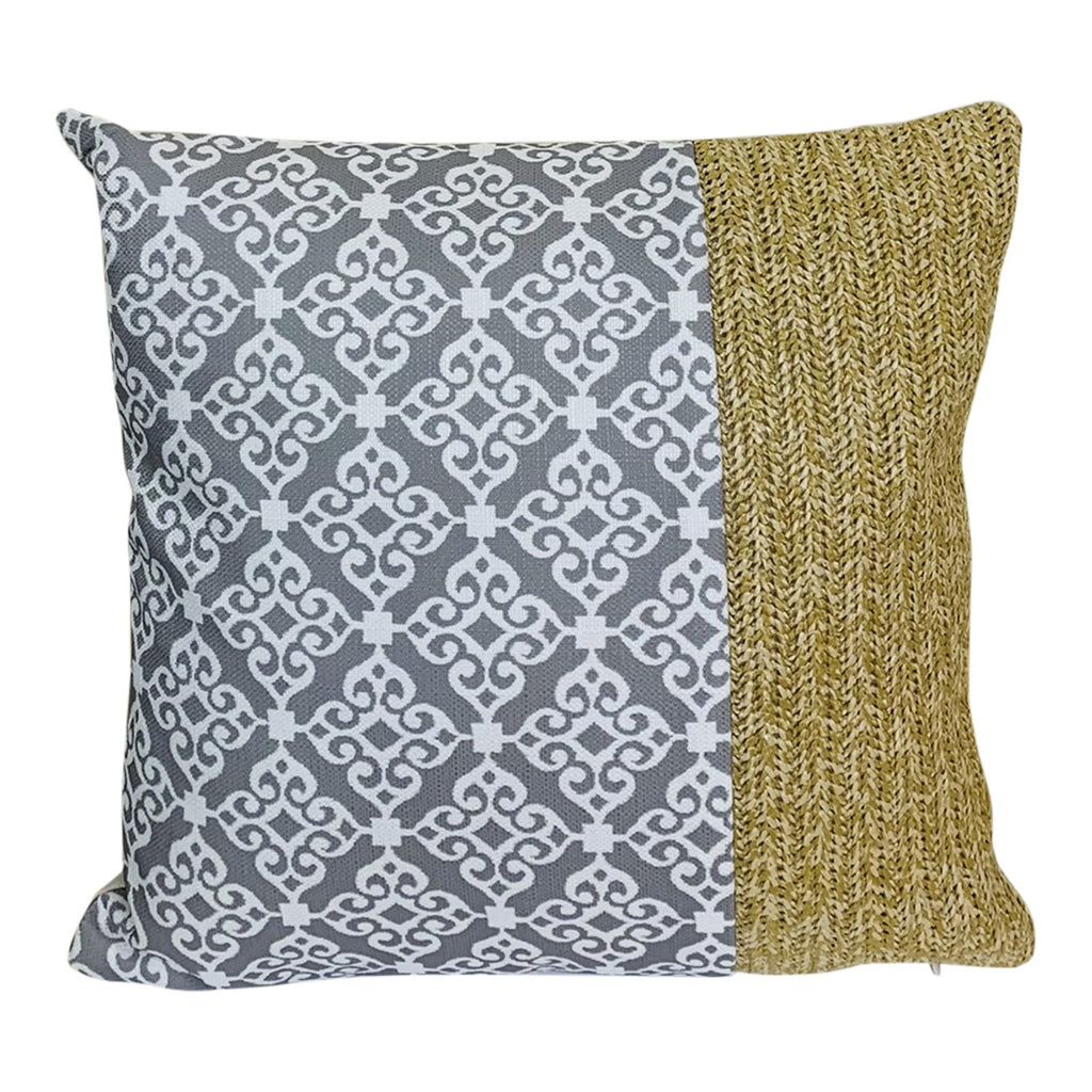 Serenity Print Square Cushion Grey Geko Products