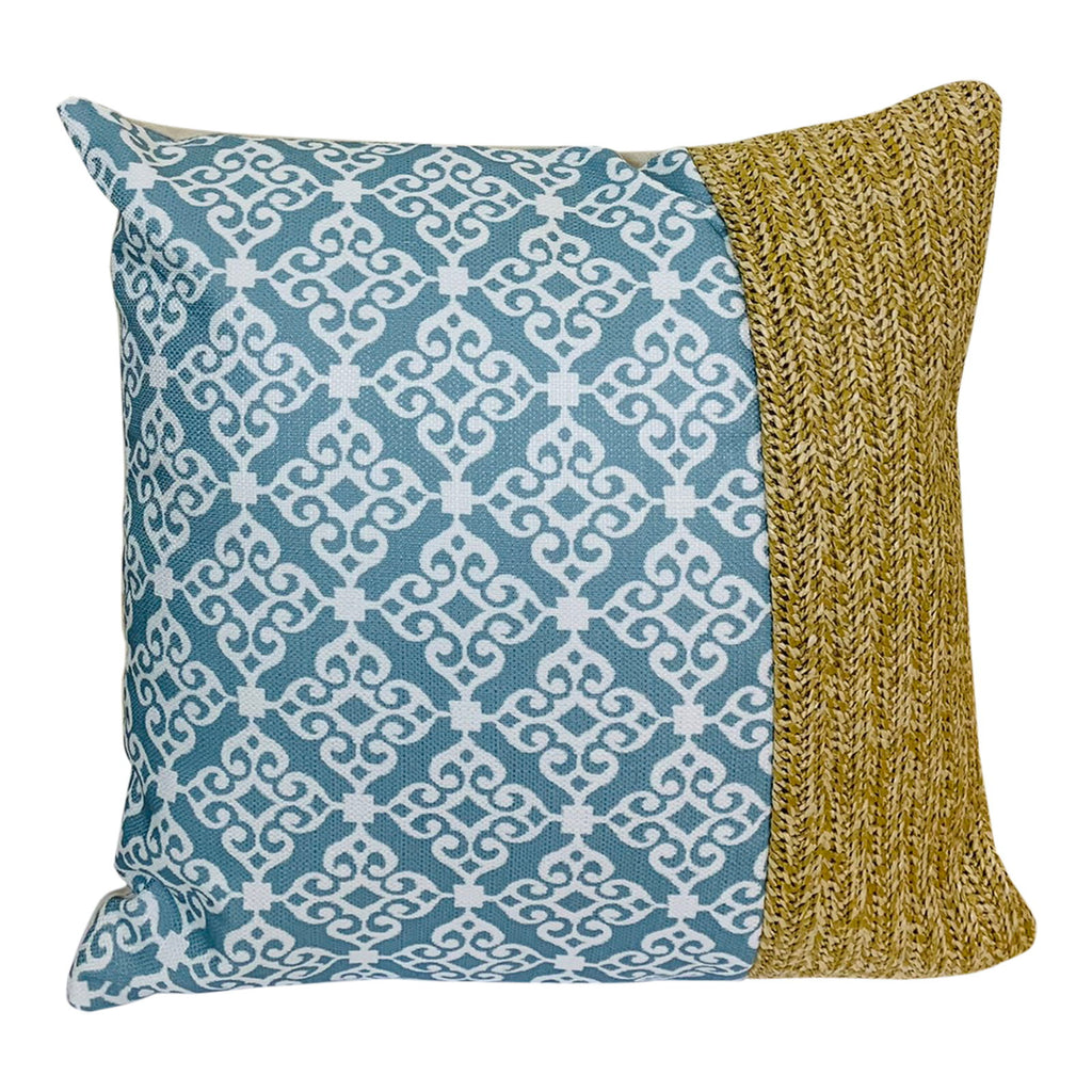 Serenity Print Square Cushion Blue Geko Products