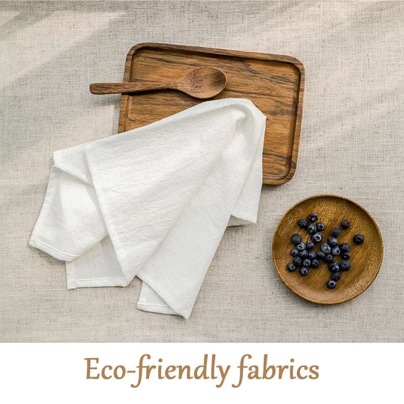 Set Of 12 30x45cm Table Cloth Napkins Cotton Durable Fabric N/A