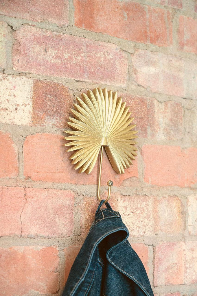 Gold Fan Wall Hook 19cm Geko Products