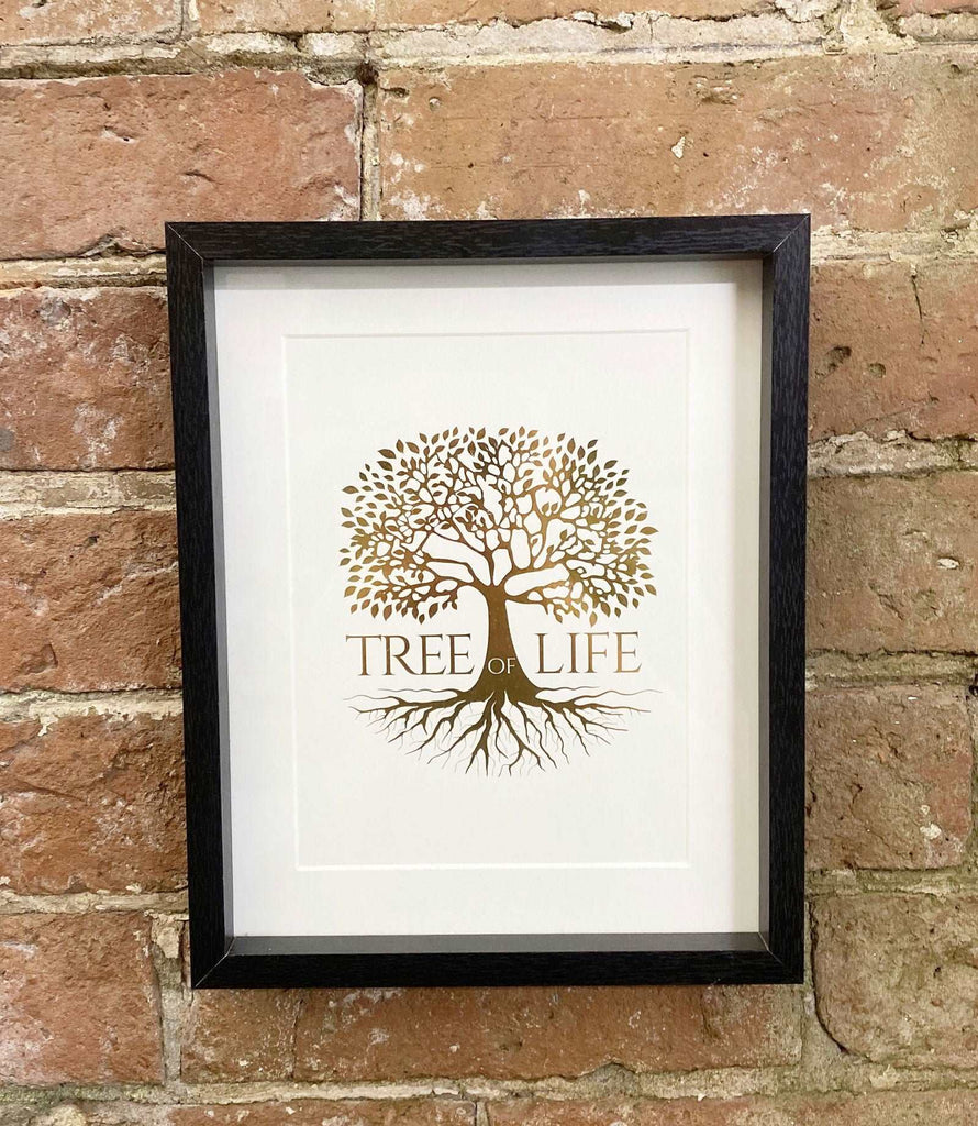 Gold Tree Of Life Print 25cm Geko Products