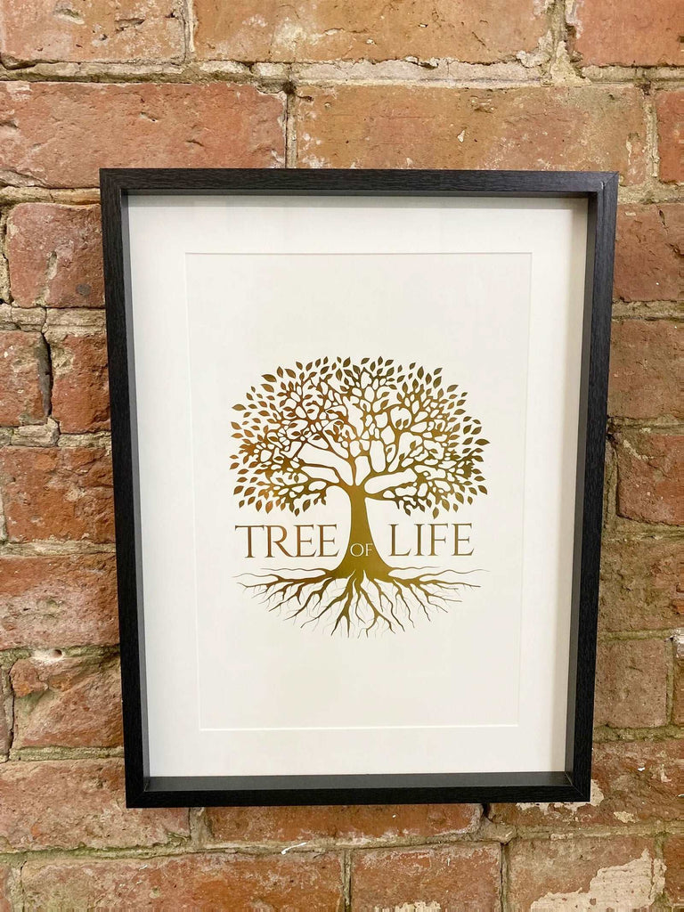 Gold Tree Of Life Print 40cm Geko Products