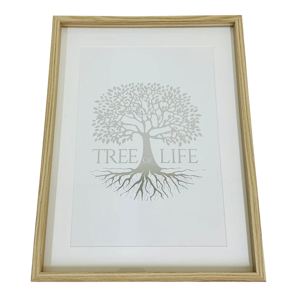 Silver Tree Of Life Print 40cm Geko Products