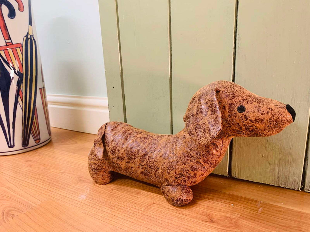 Sausage Dog Fabric Doorstop 36cm Geko Products