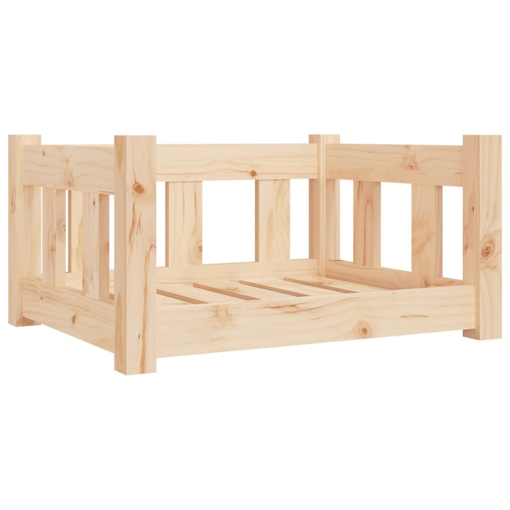 vidaXL Dog Bed 55.5x45.5x28 cm Solid Wood Pine vidaXL