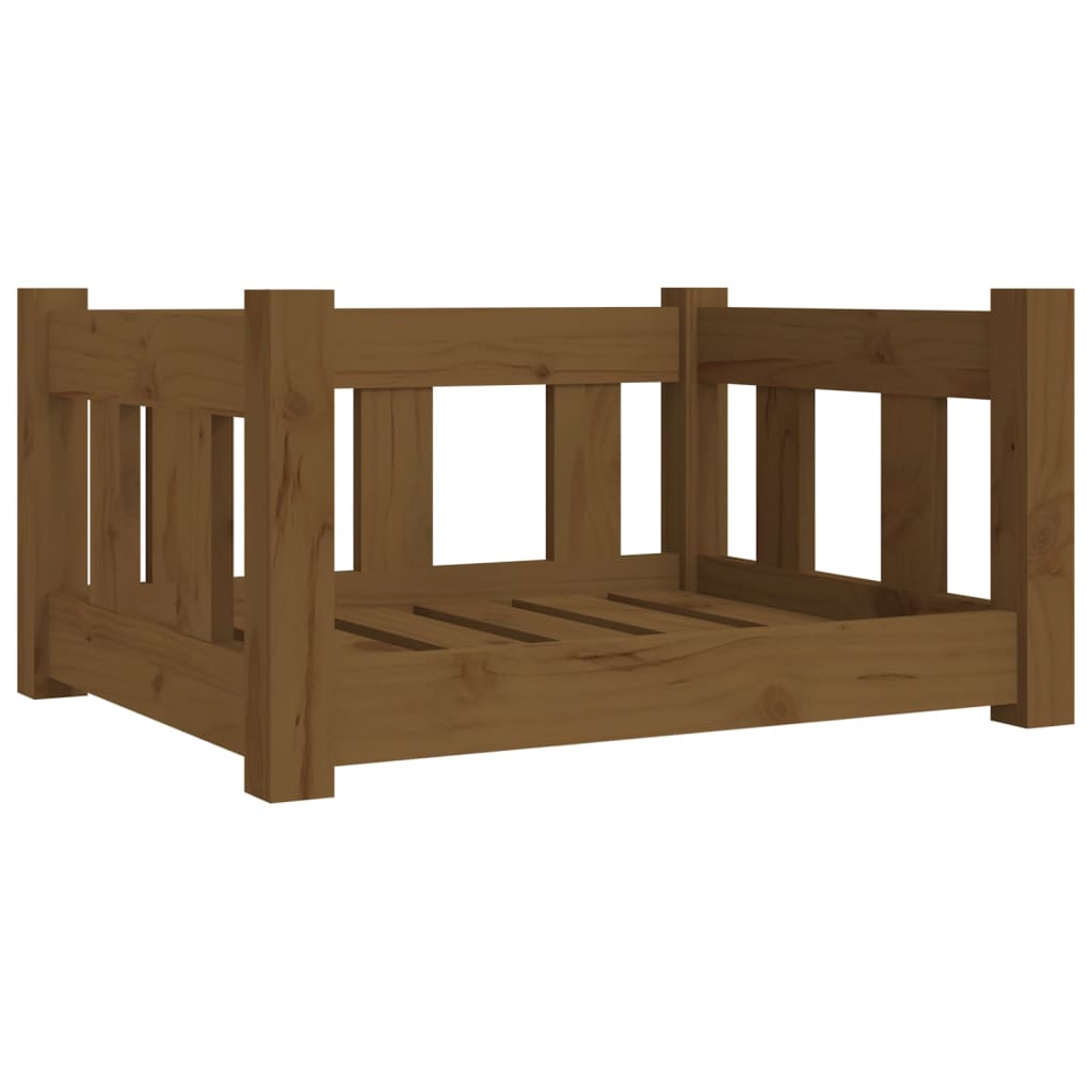 vidaXL Dog Bed 55.5x45.5x28 cm Solid Wood Pine vidaXL