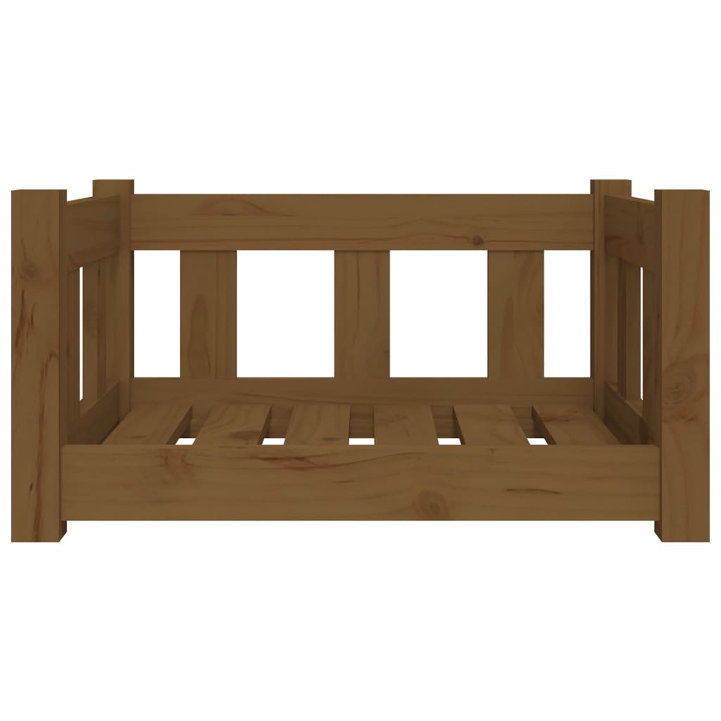 vidaXL Dog Bed 55.5x45.5x28 cm Solid Wood Pine vidaXL