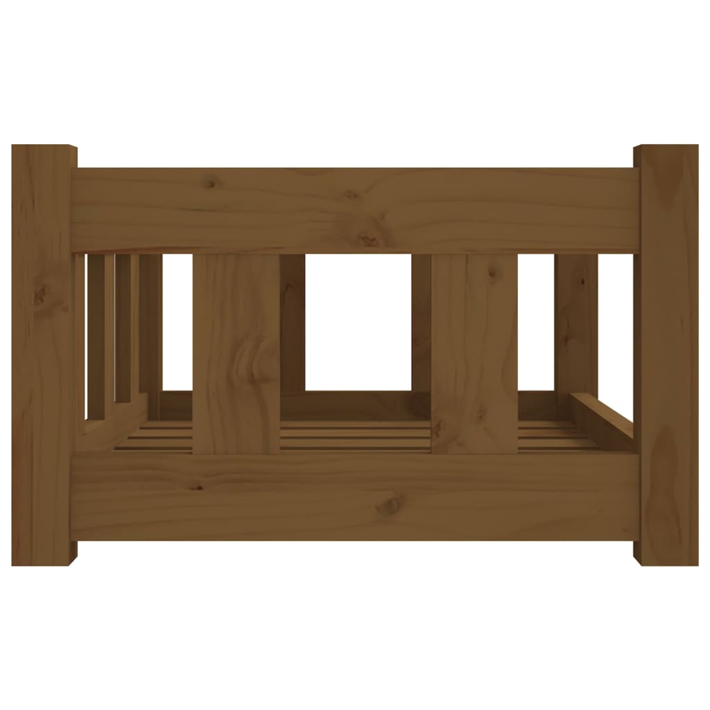 vidaXL Dog Bed 55.5x45.5x28 cm Solid Wood Pine vidaXL