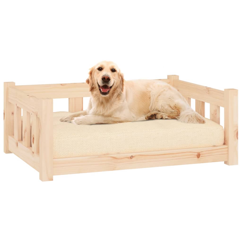 vidaXL Dog Bed 55.5x45.5x28 cm Solid Wood Pine vidaXL