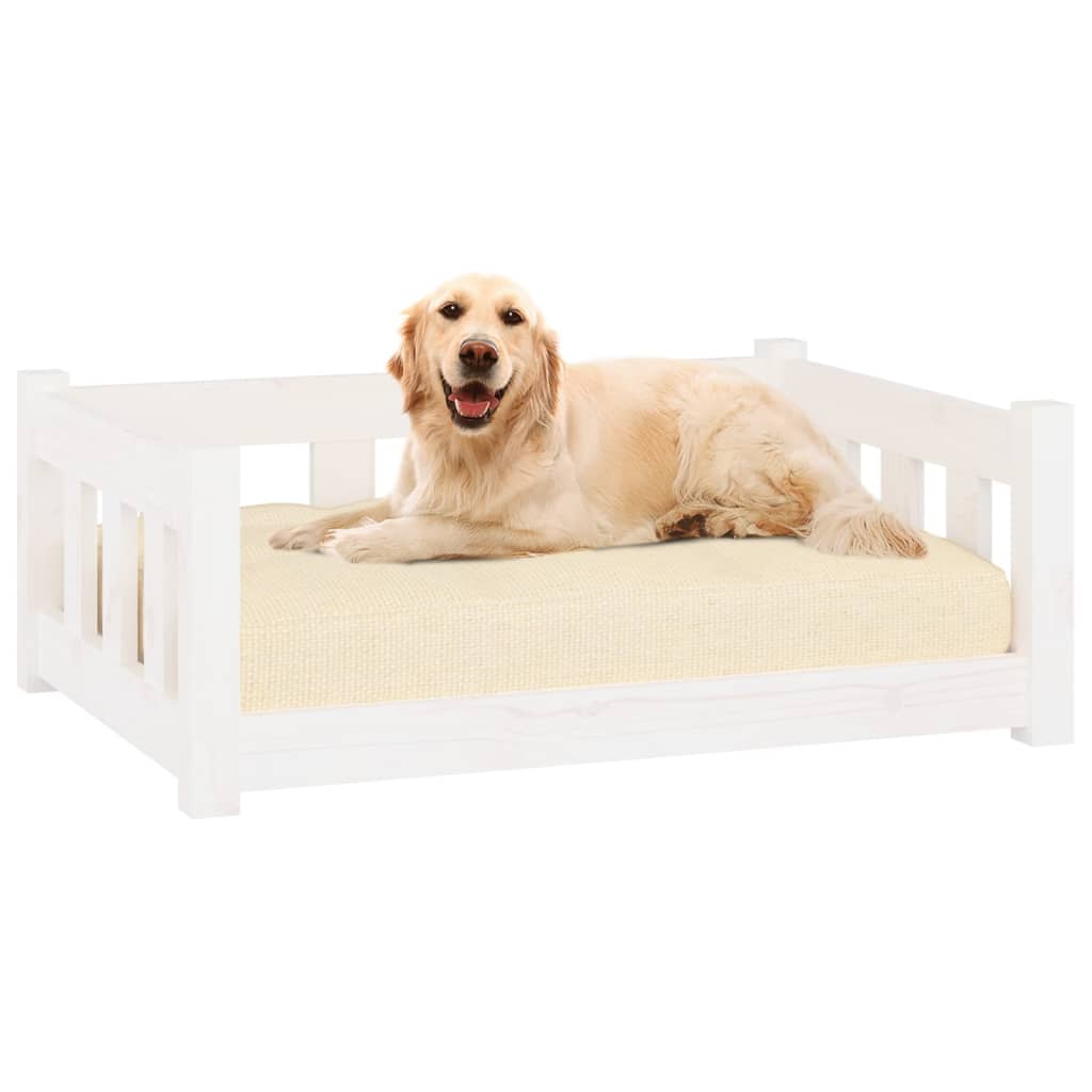 vidaXL Dog Bed 55.5x45.5x28 cm Solid Wood Pine vidaXL
