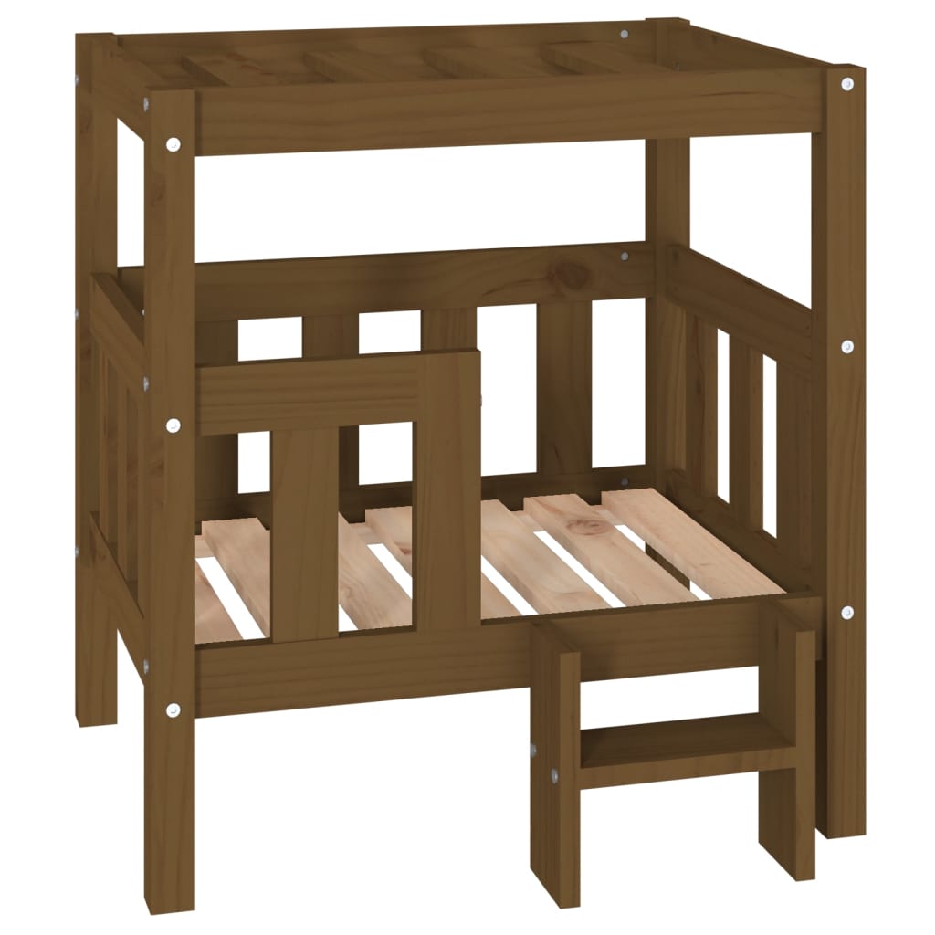 vidaXL Dog Bed 55.5x53.5x60 cm Solid Wood Pine vidaXL