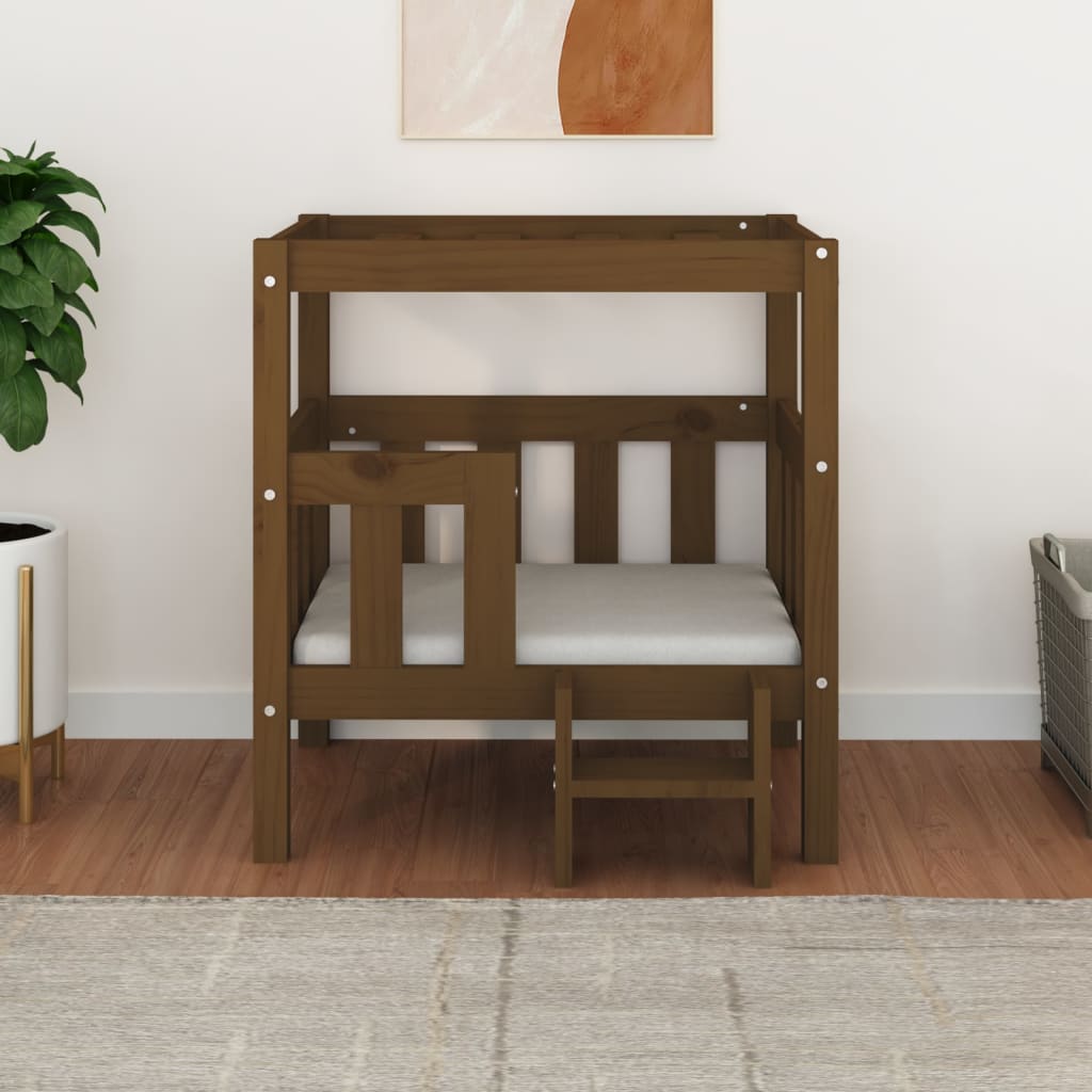 vidaXL Dog Bed 55.5x53.5x60 cm Solid Wood Pine vidaXL
