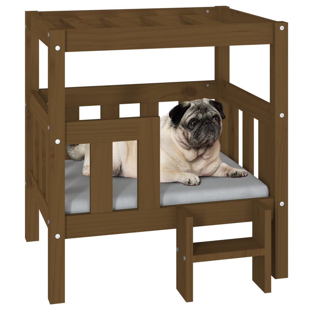 vidaXL Dog Bed 55.5x53.5x60 cm Solid Wood Pine vidaXL