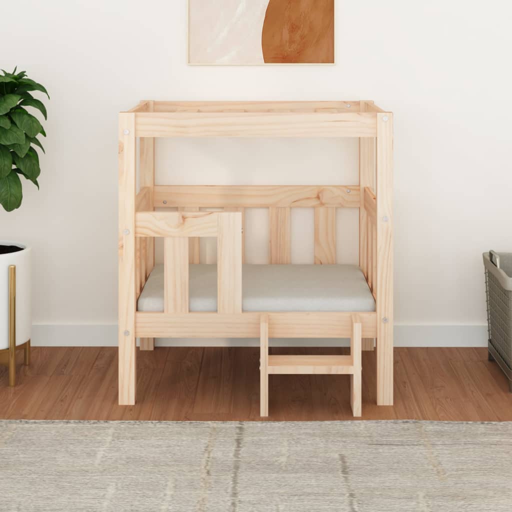 vidaXL Dog Bed 55.5x53.5x60 cm Solid Wood Pine vidaXL
