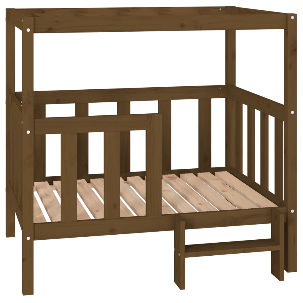vidaXL Dog Bed 55.5x53.5x60 cm Solid Wood Pine vidaXL