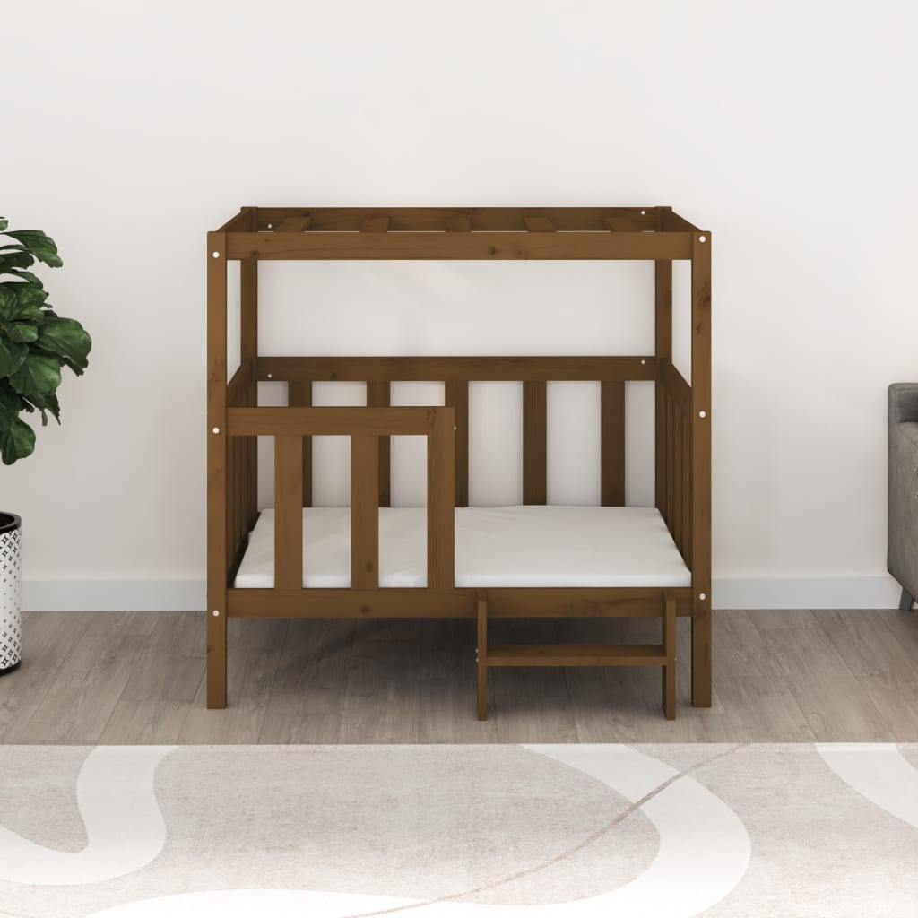 vidaXL Dog Bed 55.5x53.5x60 cm Solid Wood Pine vidaXL
