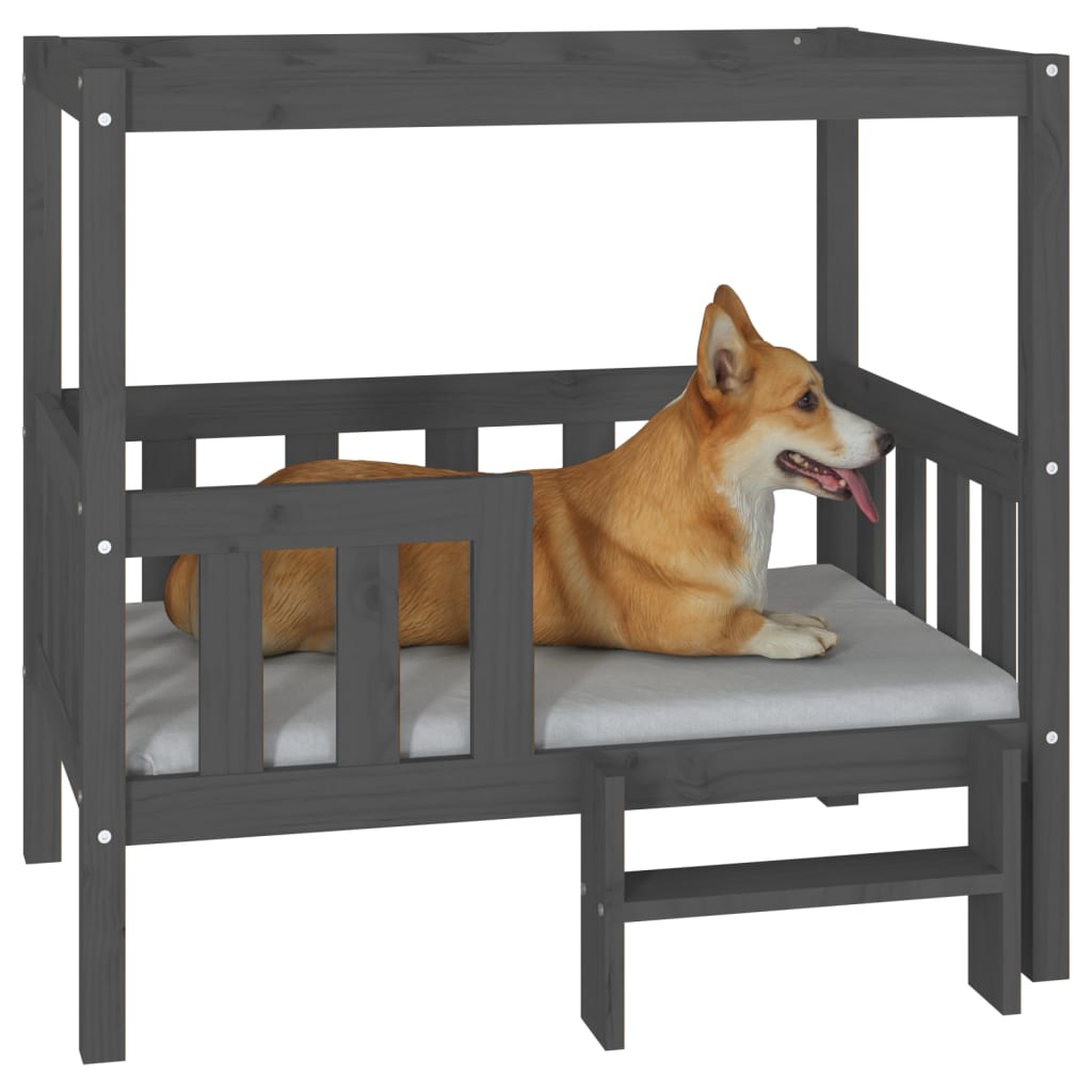 vidaXL Dog Bed 55.5x53.5x60 cm Solid Wood Pine vidaXL