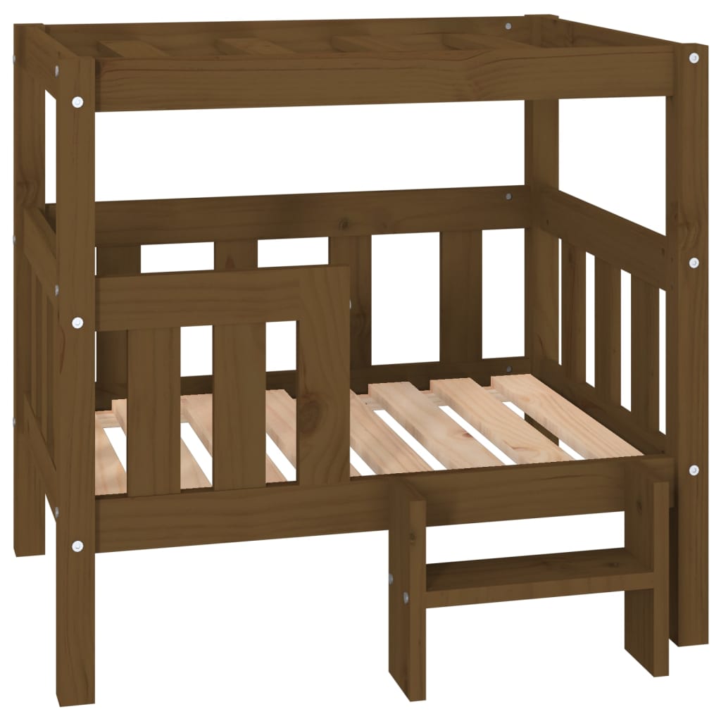 vidaXL Dog Bed 55.5x53.5x60 cm Solid Wood Pine vidaXL