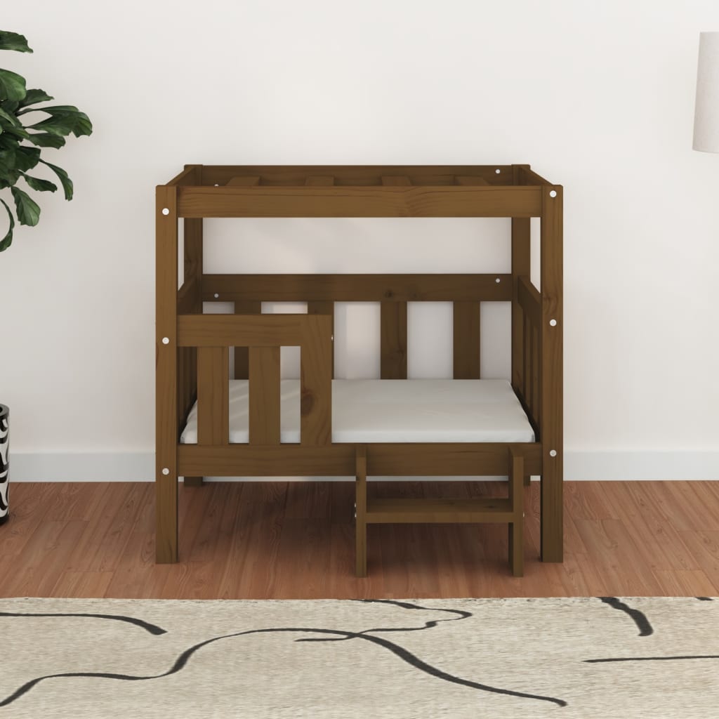 vidaXL Dog Bed 55.5x53.5x60 cm Solid Wood Pine vidaXL