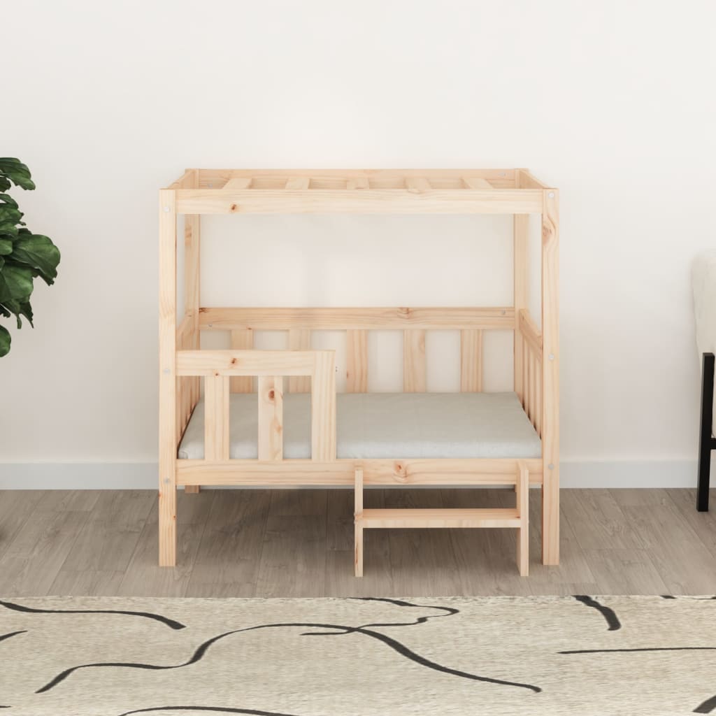 vidaXL Dog Bed 55.5x53.5x60 cm Solid Wood Pine vidaXL