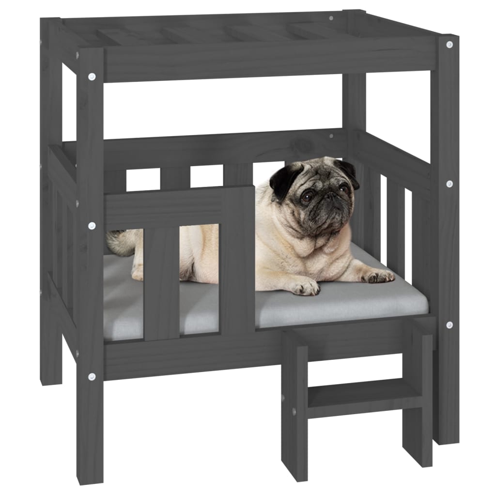 vidaXL Dog Bed 55.5x53.5x60 cm Solid Wood Pine vidaXL