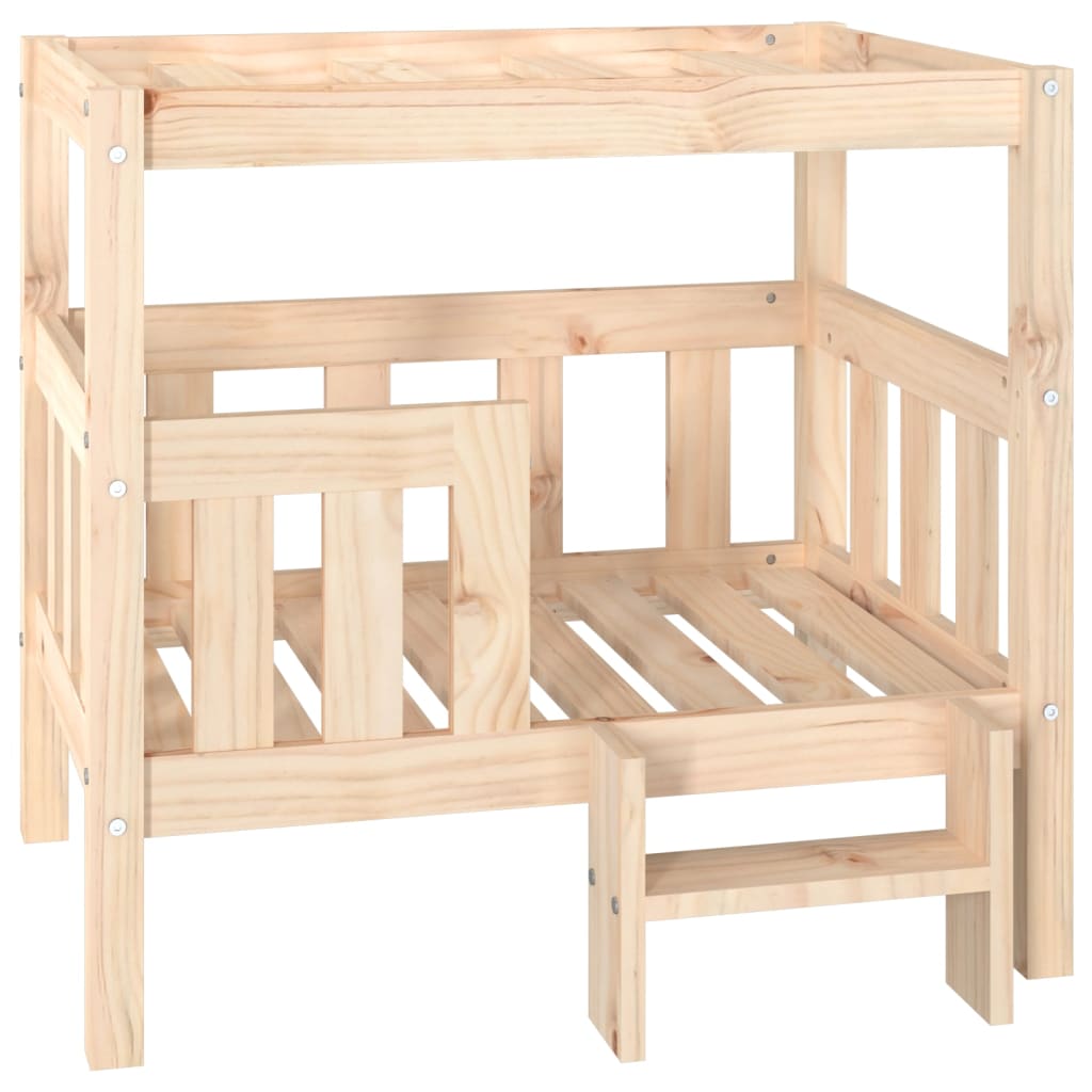 vidaXL Dog Bed 55.5x53.5x60 cm Solid Wood Pine vidaXL