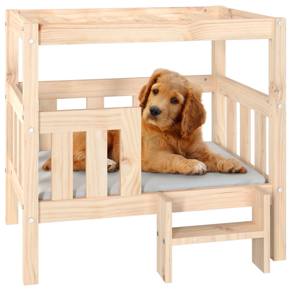 vidaXL Dog Bed 55.5x53.5x60 cm Solid Wood Pine vidaXL