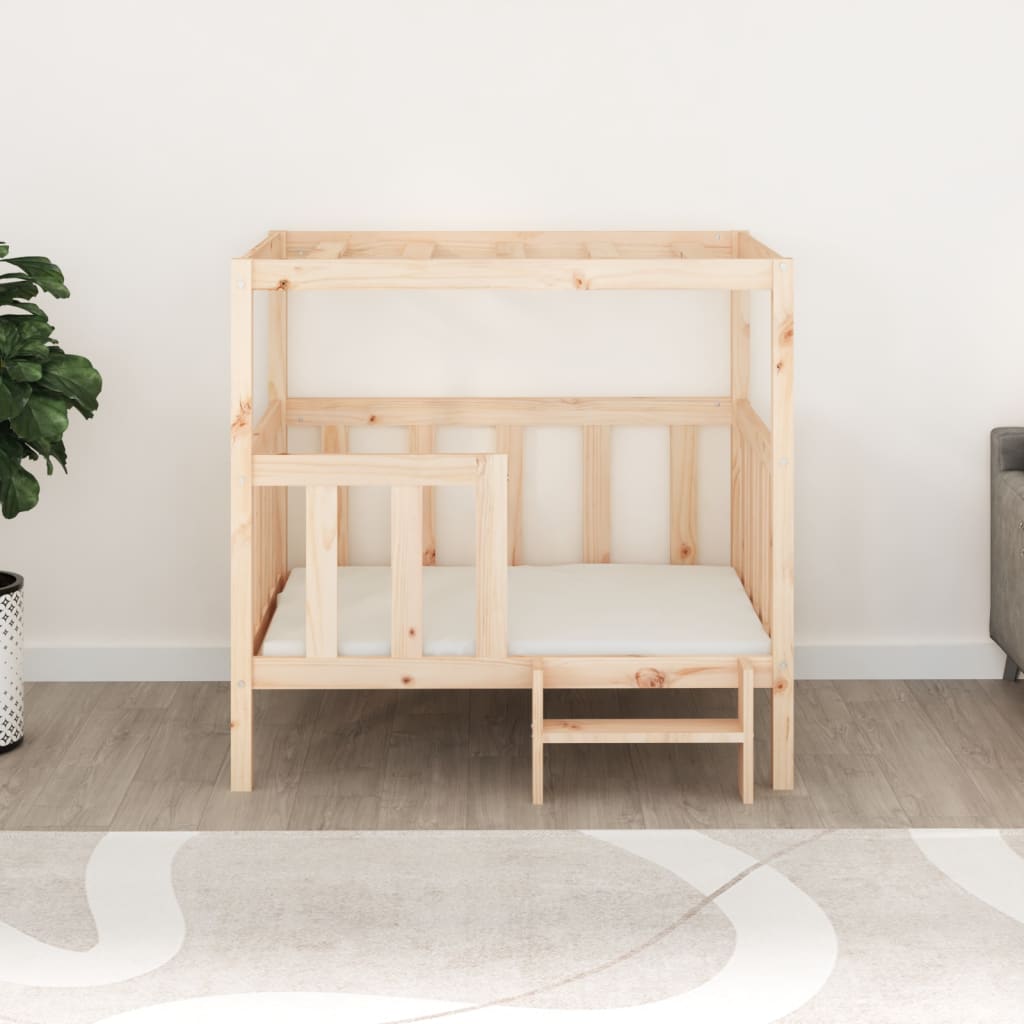 vidaXL Dog Bed 55.5x53.5x60 cm Solid Wood Pine vidaXL