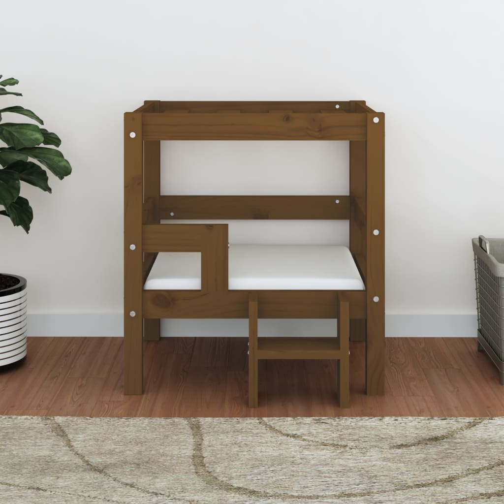 vidaXL Dog Bed 55.5x53.5x60 cm Solid Wood Pine vidaXL