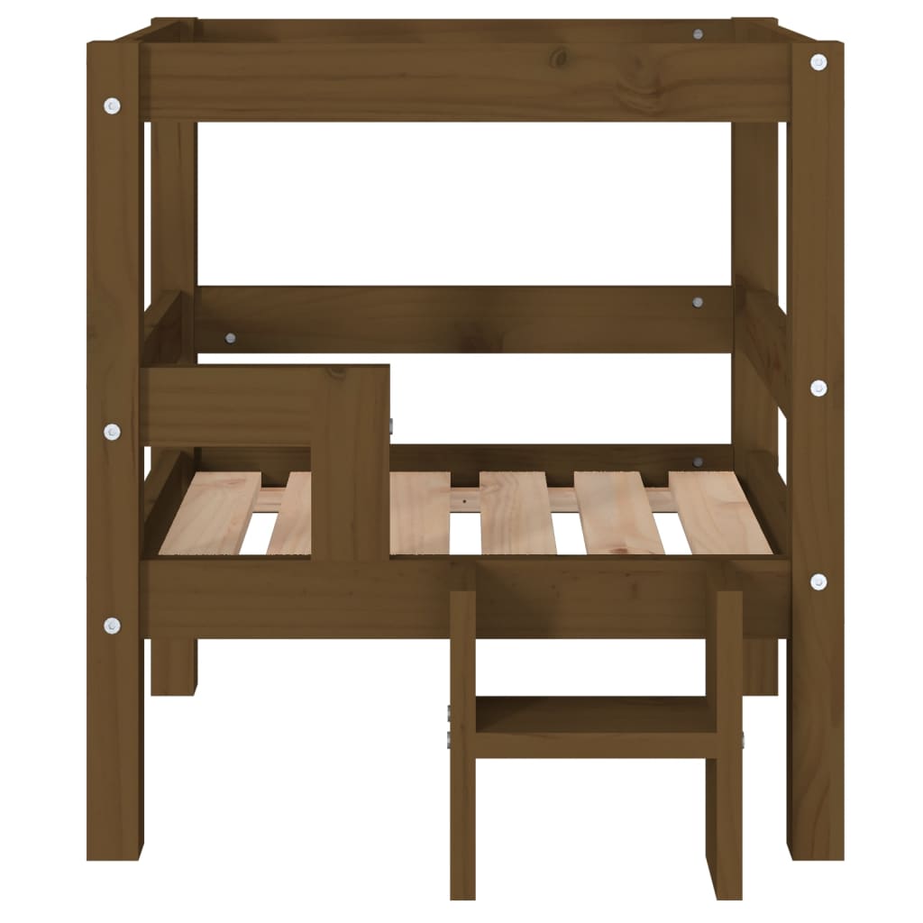 vidaXL Dog Bed 55.5x53.5x60 cm Solid Wood Pine vidaXL