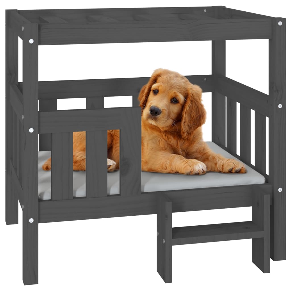 vidaXL Dog Bed 55.5x53.5x60 cm Solid Wood Pine vidaXL