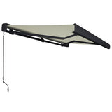 vidaXL Manual Retractable Awning Burgundy 300x250 cm vidaXL