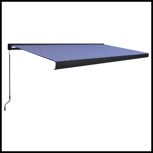 vidaXL Manual Retractable Awning Burgundy 300x250 cm vidaXL