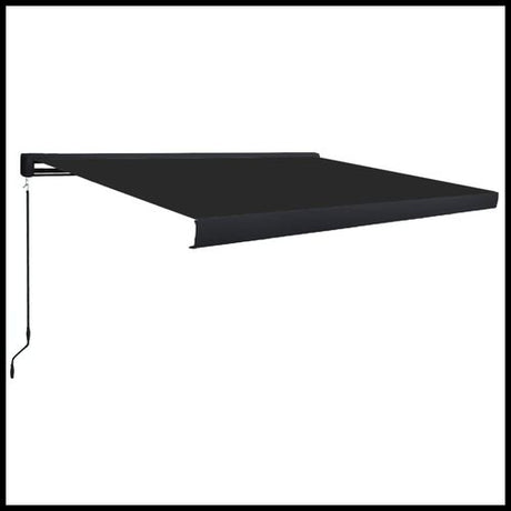 vidaXL Manual Retractable Awning Burgundy 300x250 cm vidaXL