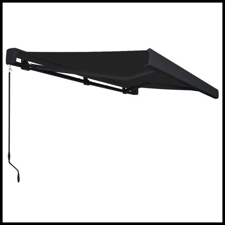 vidaXL Manual Retractable Awning Burgundy 300x250 cm vidaXL