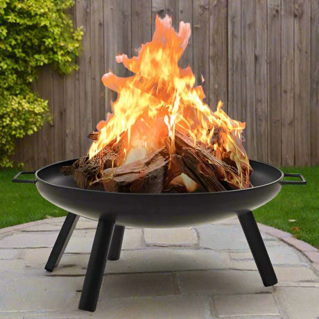 vidaXL Outdoor Fire Pit with Sturdy Steel Design vidaXL