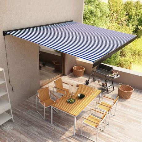 vidaXL Manual Retractable Awning Burgundy 300x250 cm vidaXL
