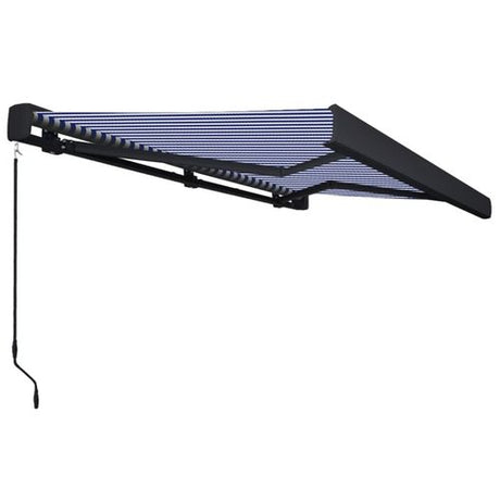vidaXL Manual Retractable Awning Burgundy 300x250 cm vidaXL