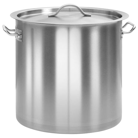 vidaXL Stock Pot 26 L 32x32 cm Stainless Steel vidaXL