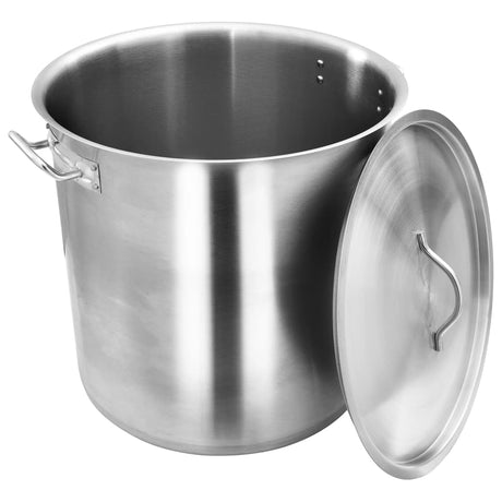 vidaXL Stock Pot 26 L 32x32 cm Stainless Steel vidaXL