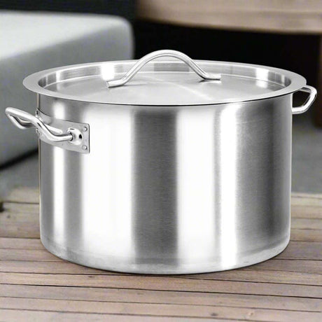 vidaXL Stock Pot 26 L 32x32 cm Stainless Steel vidaXL