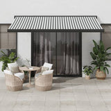 vidaXL Manual Retractable Awning Burgundy 300x250 cm anthracite and black 400 x 300 cm vidaXL